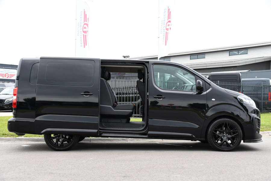 Citroën Jumpy 2.0 BlueHDI 180 DC Black Edition Adaptieve Cruise, Camera, Carplay, 177pk, Head-up, 2 x Schuifdeur, Clima, Multimedia, Automaat, Trekhaak, Uniek!