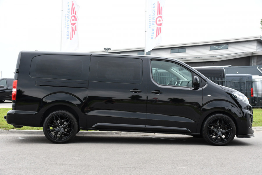 Citroën Jumpy 2.0 BlueHDI 180 DC Black Edition Adaptieve Cruise, Camera, Carplay, 177pk, Head-up, 2 x Schuifdeur, Clima, Multimedia, Automaat, Trekhaak, Uniek!
