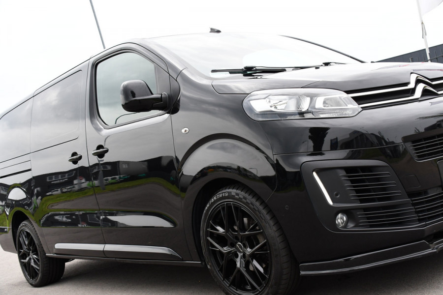 Citroën Jumpy 2.0 BlueHDI 180 DC Black Edition Adaptieve Cruise, Camera, Carplay, 177pk, Head-up, 2 x Schuifdeur, Clima, Multimedia, Automaat, Trekhaak, Uniek!