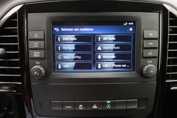 Mercedes-Benz Vito 116 CDI Extra Lang DC Comfort 2x Schuifdeur, LED, Apple Carplay, Camera, Stoelverwarming, Trekhaak, 18"