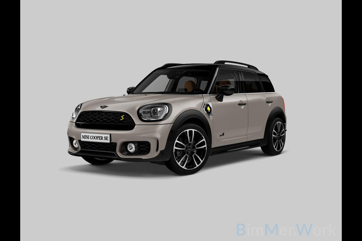 MINI Countryman 2.0 Cooper S E ALL4 John Cooper Works | JCW | Harman Kardon | Panoramadak | Memory Seat | Keyless | Stoelverwarming | Adaptive Cruise Control | Head-Up Display | Apple Carplay | Navigatie | LED | DAB | Leer | Rooftop Gray
