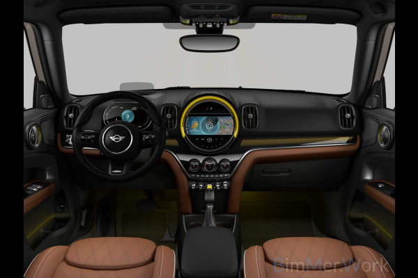 MINI Countryman 2.0 Cooper S E ALL4 John Cooper Works | JCW | Harman Kardon | Panoramadak | Memory Seat | Keyless | Stoelverwarming | Adaptive Cruise Control | Head-Up Display | Apple Carplay | Navigatie | LED | DAB | Leer | Rooftop Gray