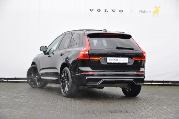 Volvo XC60 T6 350PK Automaat Recharge AWD Plus Black Edition Long range / Adaptieve cruise control / Harman Kardon audio / Trekhaak / Panoramadak / Apple carplay / Parkeersensoren met 360 camera / Elektrische achterklep / Elektrische stoelen met geheugen / Stoel en stuurwielverwarming / 21” velgen
