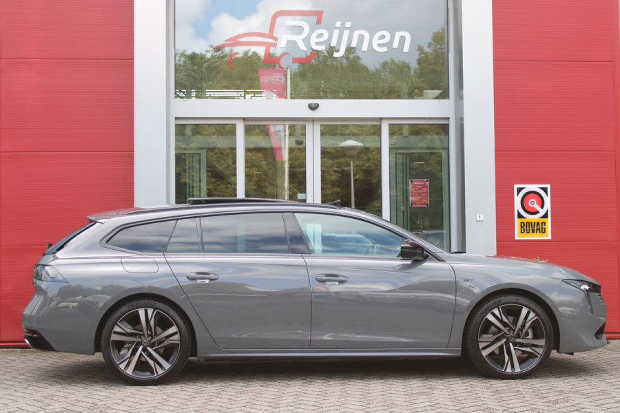 Peugeot 508 SW 1.6 HYbrid 225PK GT ** NIEUW MODEL** | NAVIGATIE |PANORAMISCH SCHUIFDAK|KOPLAMPEN MATRIX LED | WEGKLAPBARE TREKHAAK |BEKLEDING LEDER/ALCATARA MISTRAL |COMFORTSTOELEN MET VERSTELBARE NEUS EN ELEKTRISCHVERSTELBARE HELLINGSHOEK|STOELVERWARMING |DRAADLOOS APPLE CARPLAY/ANDROID AUTO | NIGHT VISION PACK | ADAPTIEF ONDERSTEL|7,4 KW LADEN| 19'' AUGUSTA LICHTMETALEN VELGEN | HIFI FOCAL| ADAPTIEVE CRUISECONTROL | HANDSFREE ELEKTRISCH BEDIENBARE ACHTERKLEP|ALARMSYSTEEM AF FABRIEK|DONKER GETINTE ACHTERRUITEN |
