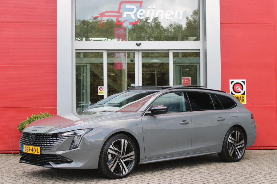 Peugeot 508 SW 1.6 HYbrid 225PK GT ** NIEUW MODEL** | NAVIGATIE |PANORAMISCH SCHUIFDAK|KOPLAMPEN MATRIX LED | WEGKLAPBARE TREKHAAK |BEKLEDING LEDER/ALCATARA MISTRAL |COMFORTSTOELEN MET VERSTELBARE NEUS EN ELEKTRISCHVERSTELBARE HELLINGSHOEK|STOELVERWARMING |DRAADLOOS APPLE CARPLAY/ANDROID AUTO | NIGHT VISION PACK | ADAPTIEF ONDERSTEL|7,4 KW LADEN| 19'' AUGUSTA LICHTMETALEN VELGEN | HIFI FOCAL| ADAPTIEVE CRUISECONTROL | HANDSFREE ELEKTRISCH BEDIENBARE ACHTERKLEP|ALARMSYSTEEM AF FABRIEK|DONKER GETINTE ACHTERRUITEN |