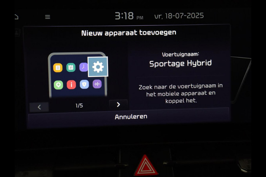 Kia Sportage 1.6 T-GDi Hybrid DynamicPlusLine | Panoramadak | Matrix LED | Trekhaak | Half leder | Adaptive cruise | Stoel & stuurverwarming | Camera | Carplay | Keyless | Navigatie