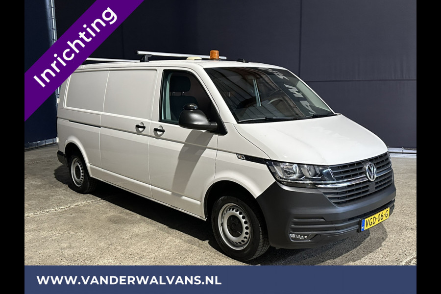 Volkswagen Transporter 2.0 TDI 150pk L2H1 Inrichting Euro6 Airco | Apple Carplay | Android Auto | Cruisecontrol | 2500kg Trekhaak Dakdragers, Parkeersensoren