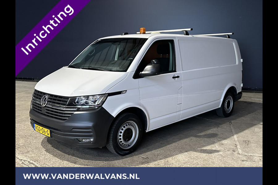 Volkswagen Transporter 2.0 TDI 150pk L2H1 Inrichting Euro6 Airco | Apple Carplay | Android Auto | Cruisecontrol | 2500kg Trekhaak Dakdragers, Parkeersensoren