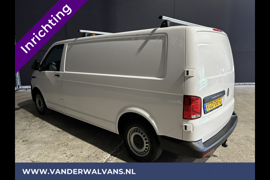 Volkswagen Transporter 2.0 TDI 150pk L2H1 Inrichting Euro6 Airco | Apple Carplay | Android Auto | Cruisecontrol | 2500kg Trekhaak Dakdragers, Parkeersensoren