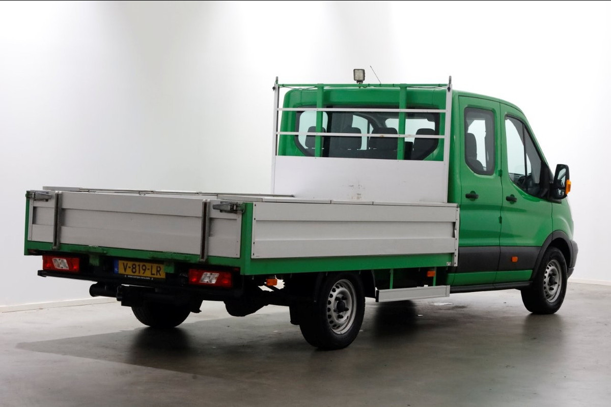 Ford Transit 350 2.0 TDCI 130pk E6 RWD D.C. Open Laadbak Trekhaak 2800kg 02-2018