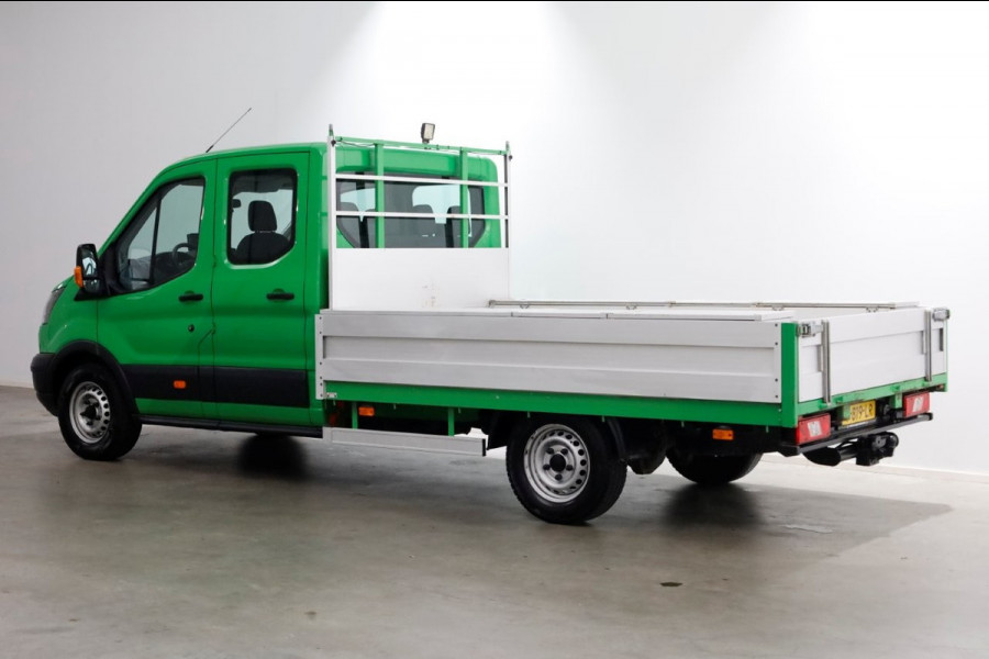 Ford Transit 350 2.0 TDCI 130pk E6 RWD D.C. Open Laadbak Trekhaak 2800kg 02-2018