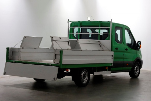 Ford Transit 350 2.0 TDCI 130pk E6 RWD D.C. Open Laadbak Trekhaak 2800kg 02-2018
