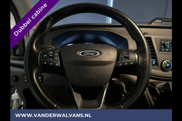 Ford Transit 2.0 TDCI 130pk L3H2 Dubbele cabine Euro6 Airco | 6-Zits | 2500kg Trekhaak | LED | Cruisecontrol Parkeersensoren, verwarmde voorruit