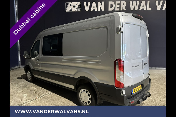 Ford Transit 2.0 TDCI 130pk L3H2 Dubbele cabine Euro6 Airco | 6-Zits | 2500kg Trekhaak | LED | Cruisecontrol Parkeersensoren, verwarmde voorruit
