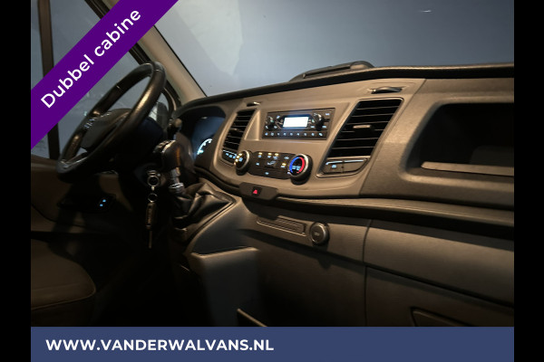 Ford Transit 2.0 TDCI 130pk L3H2 Dubbele cabine Euro6 Airco | 6-Zits | 2500kg Trekhaak | LED | Cruisecontrol Parkeersensoren, verwarmde voorruit