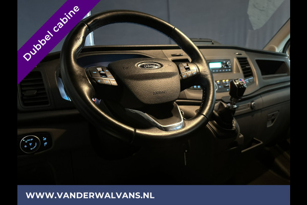 Ford Transit 2.0 TDCI 130pk L3H2 Dubbele cabine Euro6 Airco | 6-Zits | 2500kg Trekhaak | LED | Cruisecontrol Parkeersensoren, verwarmde voorruit