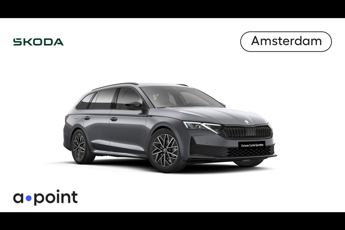 Škoda Octavia Combi Sportline Tour m-HEV 1.5 TSI 150 pk 7 versn. DSG | Trekhaak wegklapbaar Škoda Octavia Combi Sportline Tour m-HEV 1.5 TSI 150 pk 7 versn. DSG | Trekhaak wegklapbaar
