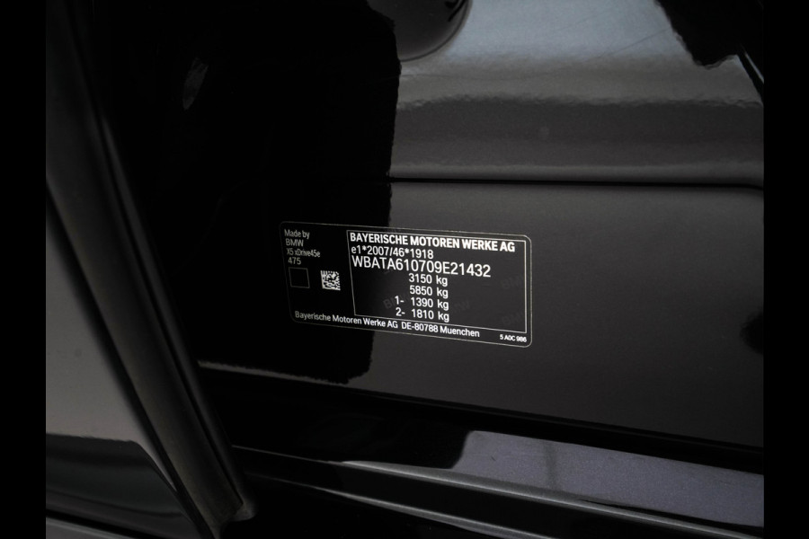 BMW X5 xDrive45e High Executive Aut. (INCL.BTW) *PANO | FULL-LEATHER | FULL-LED | ADAPTIVE-CRUISE | HARMAN/KARDON | BLIND-SPOT | MEMORY-PACK |  NAVI-FULLMAP | AMBIENT-LIGHT | COMFORT/HEATED-SEATS | 20''ALU*