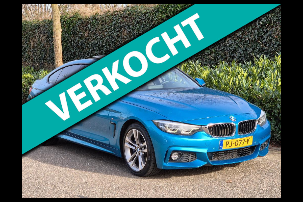 BMW 4 Serie Gran Coupé 420i M Sport snappper-rocks-blue metallic 1-Eig Pano Apple CarPlay LED NAP NL GARANTIE