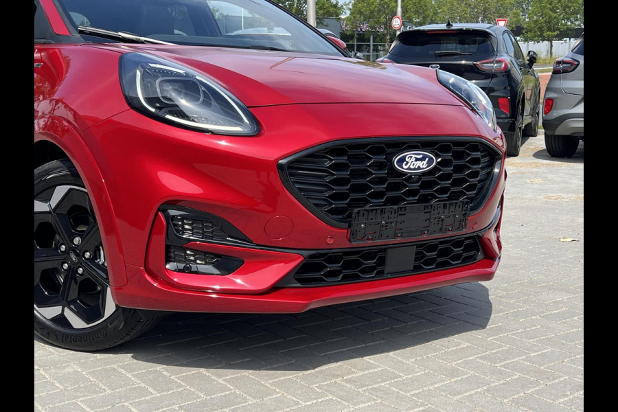 Ford Puma 1.0 EcoBoost Hybrid ST-Line X 155pk Automaat | Panoramadak | Afneembare trekhaak | Winter Pack | Adaptive cruise control | 360 graden camera | Bang&Olufsen | Elektrsiche achterklep | Matrix LED