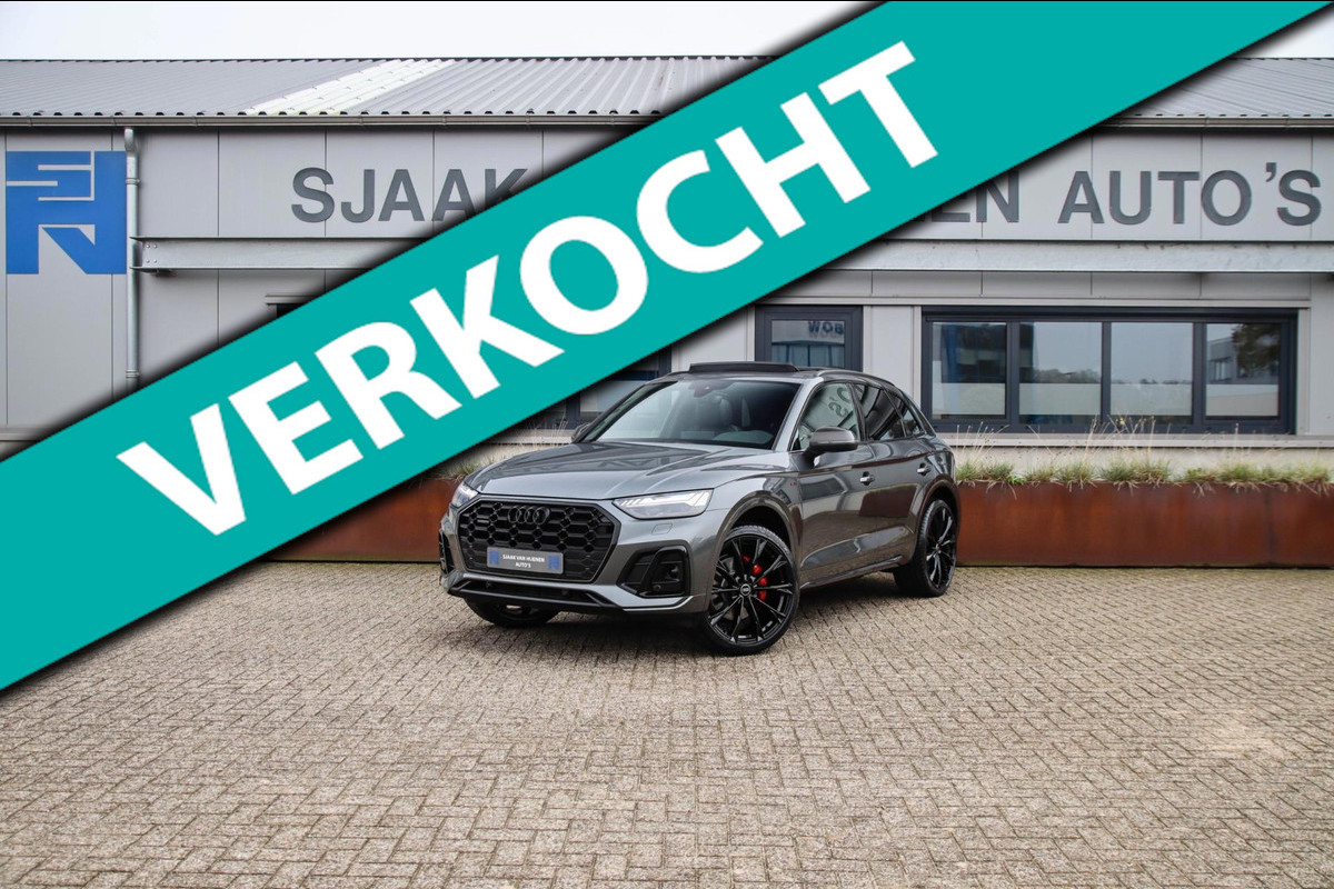 Audi Q5 55 TFSI e Quattro Competition S Edition S-Line 367pk Automaat! 1e|DLR|Panoramadak|Virtual Cockpit|OLED Matrix|B&O|Trekhaak Audi Q5 55 TFSI e Quattro Competition S Edition S-Line 367pk Automaat! 1e|DLR|Panoramadak|Virtual Cockpit|OLED Matrix|B&O|Trekhaak