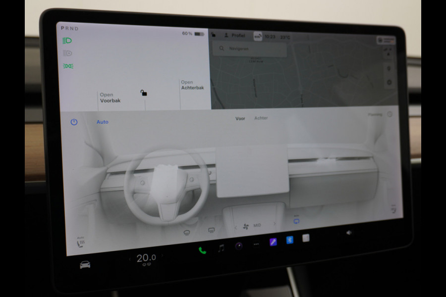 Tesla Model 3 AWD 75kWh **FSD Full Self Driving MEEGELEVERD pakket** Long Range Trekhaak Premium Audio AutoPilot Panoramadak Camera's Leer Ada Automatisch Parkeren Zelfstandig-Rijstrookwissel 4WD Stoel en achterbank verwarming Elektr.Stoelen+Memory+Easy-Entry WiFi 1e Eigenaar Origineel Nederlandse Auto Garantie op Accu/Motor tot 29-06-2028/192.000km  € 67.630- nieuw!