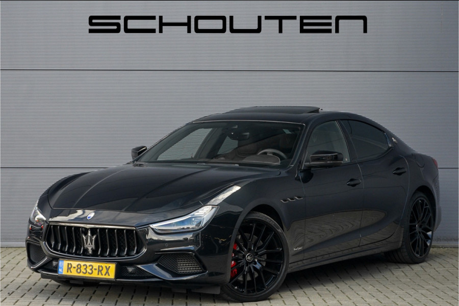 Maserati Ghibli 3.0 V6 Modena SQ4 430PK H/K Schuifdak Stoelventilatie 21"