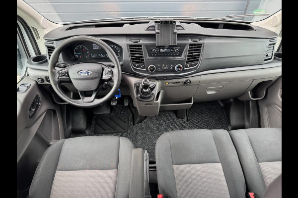Ford Transit 2.0 TDCI 130pk L2 DC Pick-up | 7-pers | Airco | Trekhaak 2550KG | Bluetooth | 2.4m x 2.1m laadbak | Betonplex