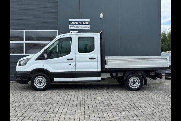 Ford Transit 2.0 TDCI 130pk L2 DC Pick-up | 7-pers | Airco | Trekhaak 2550KG | Bluetooth | 2.4m x 2.1m laadbak | Betonplex