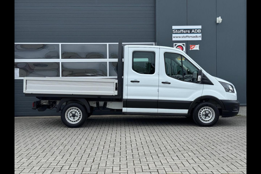 Ford Transit 2.0 TDCI 130pk L2 DC Pick-up | 7-pers | Airco | Trekhaak 2550KG | Bluetooth | 2.4m x 2.1m laadbak | Betonplex