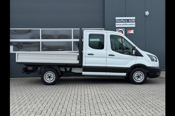 Ford Transit 2.0 TDCI 130pk L2 DC Pick-up | 7-pers | Airco | Trekhaak 2550KG | Bluetooth | 2.4m x 2.1m laadbak | Betonplex