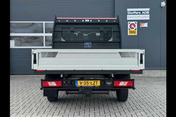 Ford Transit 2.0 TDCI 130pk L2 DC Pick-up | 7-pers | Airco | Trekhaak 2550KG | Bluetooth | 2.4m x 2.1m laadbak | Betonplex