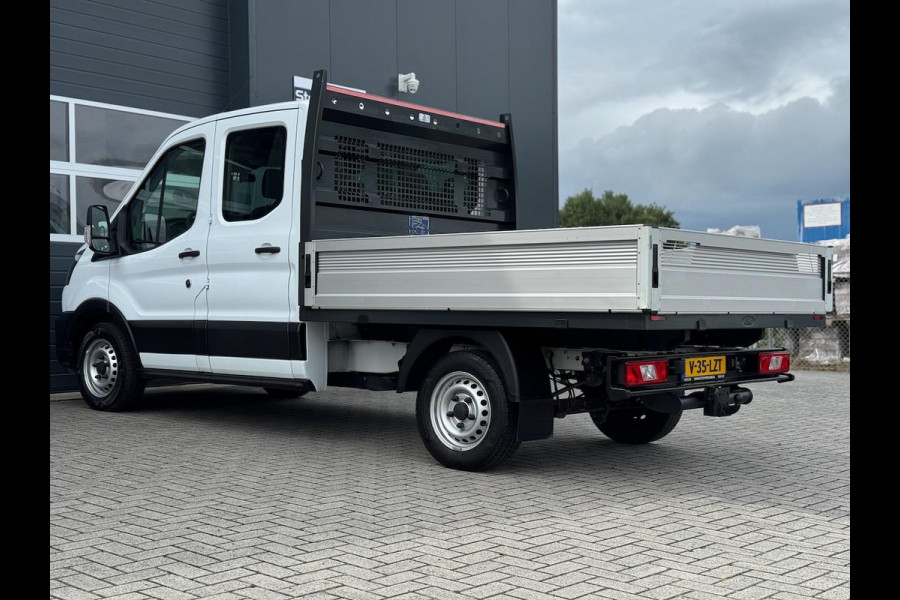 Ford Transit 2.0 TDCI 130pk L2 DC Pick-up | 7-pers | Airco | Trekhaak 2550KG | Bluetooth | 2.4m x 2.1m laadbak | Betonplex