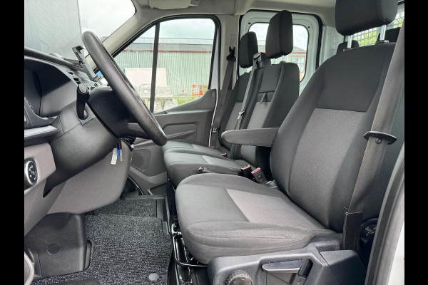 Ford Transit 2.0 TDCI 130pk L2 DC Pick-up | 7-pers | Airco | Trekhaak 2550KG | Bluetooth | 2.4m x 2.1m laadbak | Betonplex