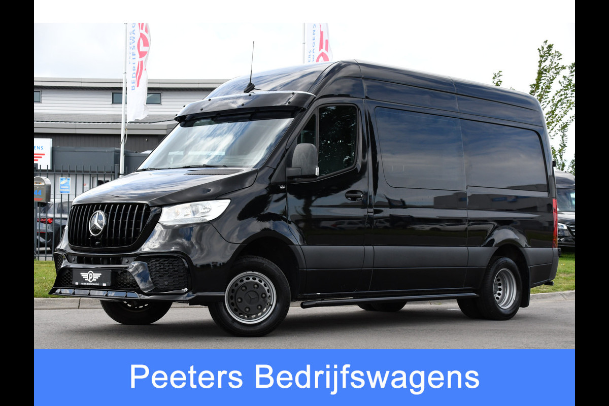 Mercedes-Benz Sprinter 519 V6 3.0 CDI DC L2H2 Black Edition Luchtvering, 360 Camera, 3500kg Trekhaak, Dubbel Cabine, 190PK, 10,5'' Mbux, NAVI, Automaat, UNIEK!
