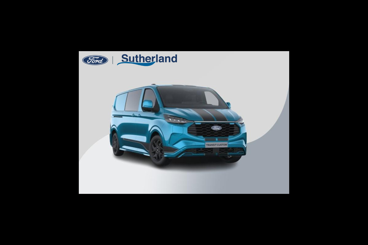 Ford Transit Custom 320 2.5 PHEV L2H1 Sport DC 233pk | | Dubbele Cabine | Dubbele zijschuifdeur | Inklapbare trekhaak | 19 inch lichtmetalen Sport velgen (mat zwart) | Verwarmbaar stuurwiel | Navigatie systeem