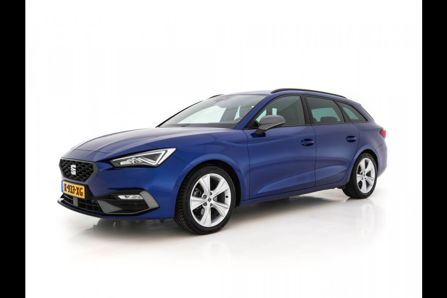 Seat Leon Sportstourer 1.5 eTSI FR Launch Edition Aut. *FULL-LED | DIGI-COCKPIT | NAVI-FULLMAP | LEATHER-MICROFIBRE | CARPLAY | KEYLESS | SHIFT-PADDLES | SPORT-SEATS | HEATED-SEATS | AMBIENT-LIGHT | CAMERA | ECC | PDC | CRUISE | TOWBAR | 17'