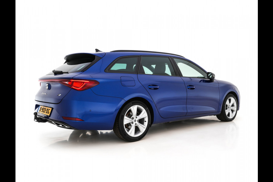 Seat Leon Sportstourer 1.5 eTSI FR Launch Edition Aut. *FULL-LED | DIGI-COCKPIT | NAVI-FULLMAP | LEATHER-MICROFIBRE | CARPLAY | KEYLESS | SHIFT-PADDLES | SPORT-SEATS | HEATED-SEATS | AMBIENT-LIGHT | CAMERA | ECC | PDC | CRUISE | TOWBAR | 17'