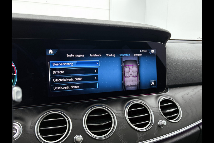 Mercedes-Benz E-Klasse Estate 300 e Business Solution AMG | Panoramadak | Wide screen | Navigatie | Elect. bedinebare voor stoelen met geheugen | Parking support met camera achter | Inclusief 24 maanden Mercedes-Benz Certified garantie voor Europa.