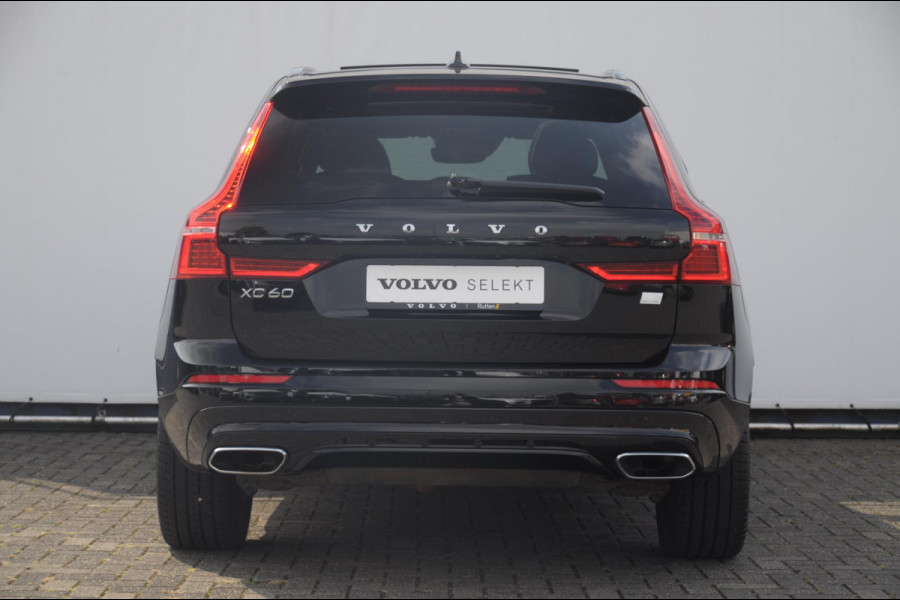 Volvo XC60 T6 340PK Automaat Recharge AWD R-Design / Cruise control / Harman Kardon Audio / Elektrische achterklep / Apple carplay / parkeersensoren met camera / Elektrische stoelen / Panoramadak / Sportstoelen / Stoel - en stuurwielverwarming / Keyless entry