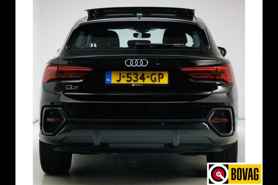 Audi Q3 Sportback 35 TFSI Business Edition 150 PK | Panoramadak | Leer | 360 camera | El. achterklep Stoelverwarming, Navigatie, App-connect, Lane assist, Cruise, Led verlichting, Regensensor