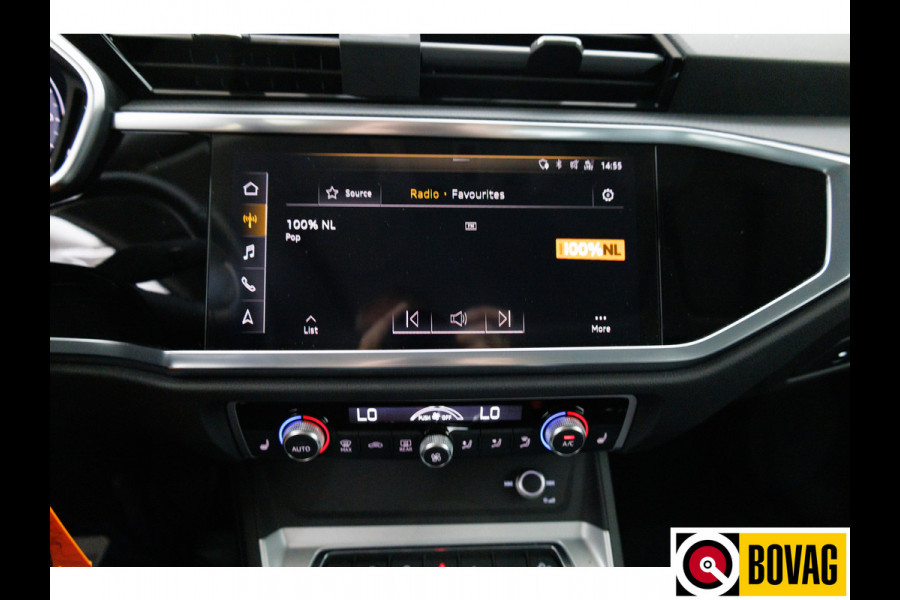 Audi Q3 Sportback 35 TFSI Business Edition 150 PK | Panoramadak | Leer | 360 camera | El. achterklep Stoelverwarming, Navigatie, App-connect, Lane assist, Cruise, Led verlichting, Regensensor