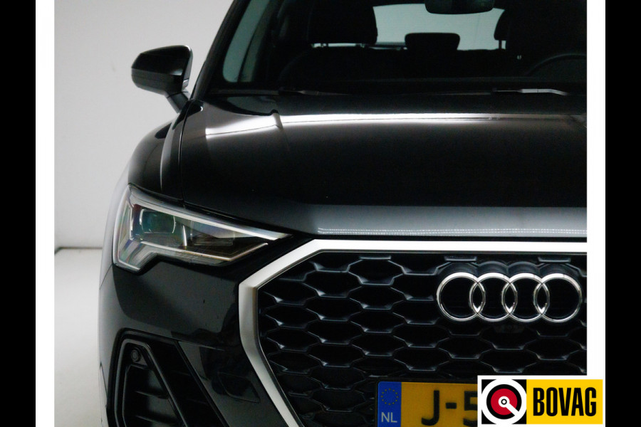 Audi Q3 Sportback 35 TFSI Business Edition 150 PK | Panoramadak | Leer | 360 camera | El. achterklep Stoelverwarming, Navigatie, App-connect, Lane assist, Cruise, Led verlichting, Regensensor
