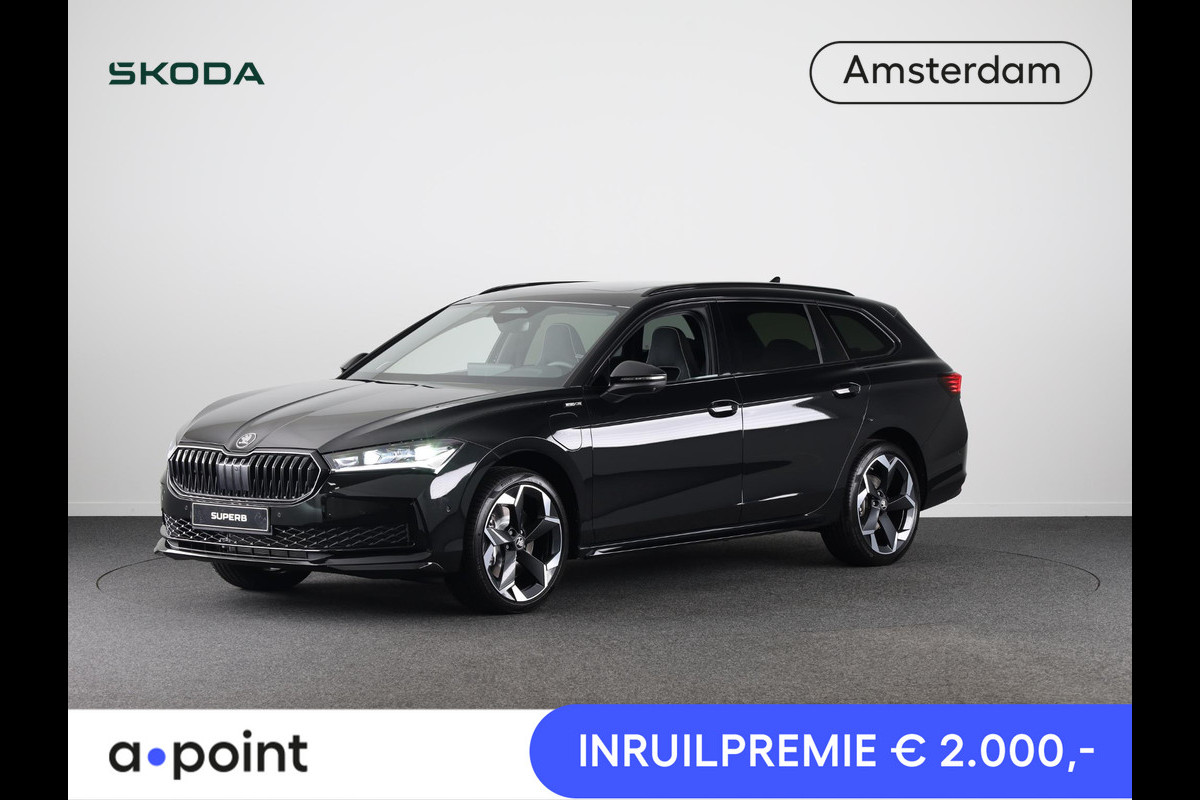 Škoda Superb Combi Sportline Business PHEV 1.5 TSI 204 pk 6 versn. DSG | Travel assist plus | Panoramadak | Canton | 19 inch lichtmetalen velgen