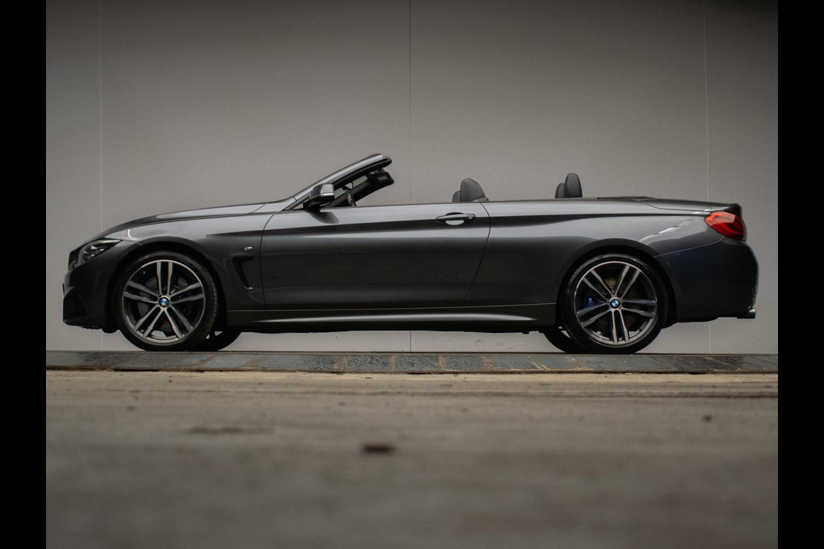 BMW 4 Serie Cabrio 430i High Executive M PAKKET (APPLE CARPLAY,NAVI,LED,XENON,ELETRISCHE STOELEN,LEDER,CAMERA,PDC,NETTESTAAT)
