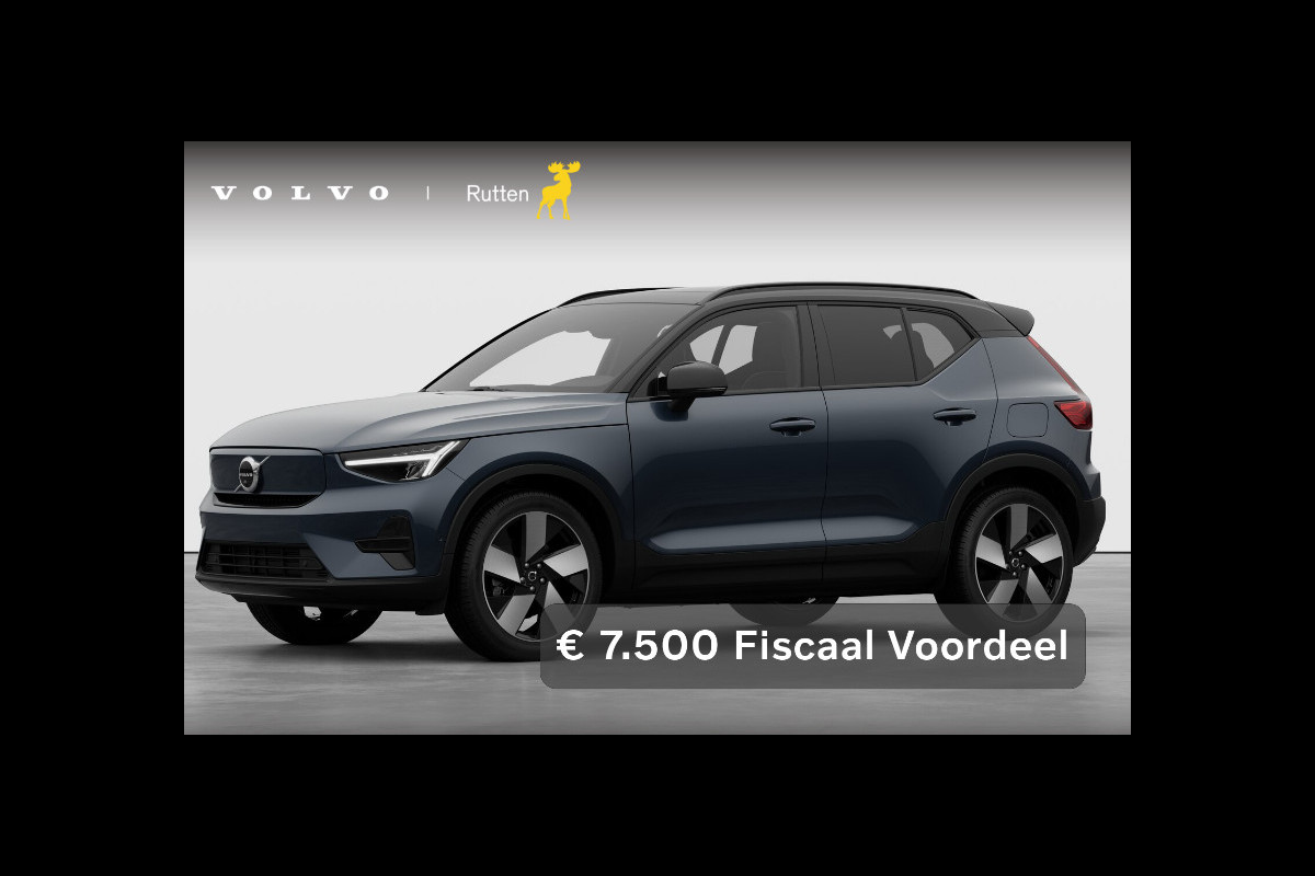 Volvo EX40 252PK Automaat Single Ext. Range Plus / Lounge Pakket / Extra getint glas / 360 Camera / 20'' velgen / Panoramadak / Zwart dak