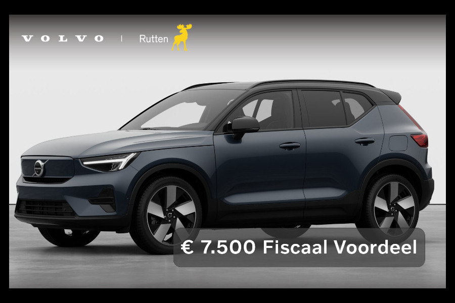 Volvo EX40 252PK Automaat Single Ext. Range Plus / Lounge Pakket / Extra getint glas / 360 Camera / 20'' velgen / Panoramadak / Zwart dak