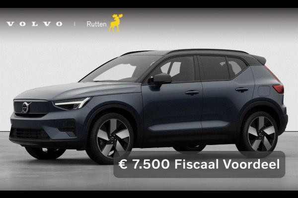 Volvo EX40 252PK Single Motor Extended Range Plus 82 kWh / Lounge Pakket / Extra getint glas / 360 Camera / 20'' velgen / Panoramadak / Zwart dak