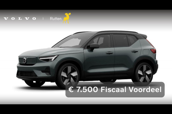 Volvo EX40 252PK Single Motor Extended Range 82 kWh Plus / Lounge pakket / Extra getint glas / Panoramadak / 360 Camera / 20''velgen / zwart dak
