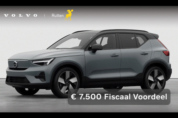 Volvo EX40 252PK Single Motor Extended Range 82 kWh Plus / Lounge pakket / Extra getint glas / Panoramadak / 360 camera / 20'' velgen / Zwart dak